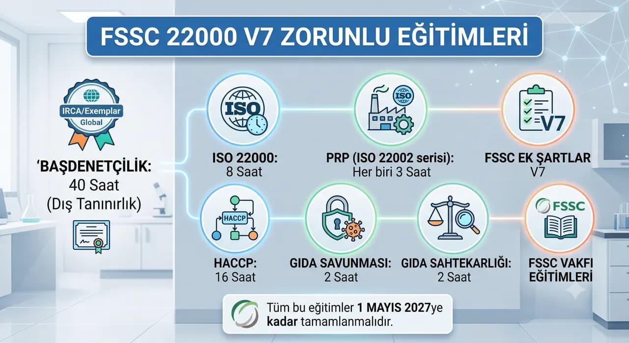 FSSC 22000 Versiyon 7 (V7) Geçişinde Alınması Zorunlu Eğitimler Rehberi