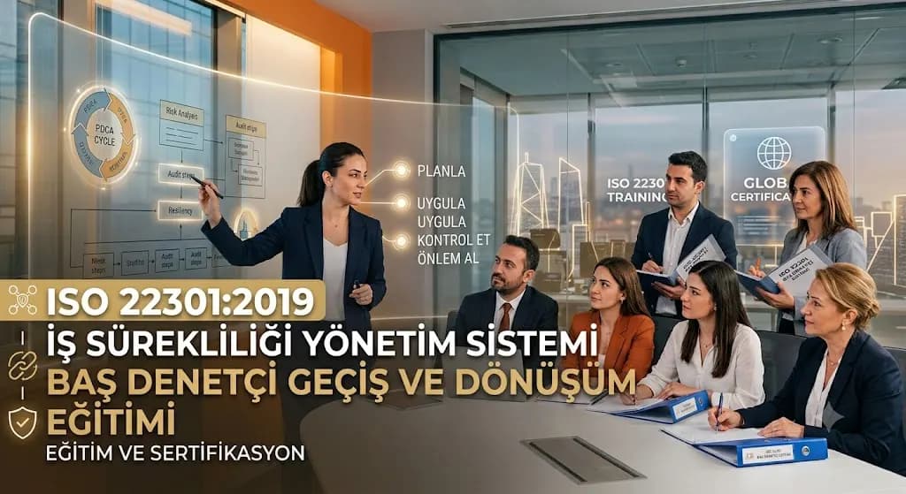 ISO 22301:2019 İş Sürekliliği Yönetim Sistemi Başdenetçi Geçiş/Dönüşüm Eğitimi